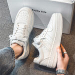 Breathable white shoes, universal footwear for leisure, white sneakers, suitable for teen - Image 4