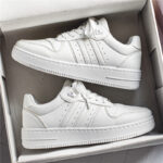 Breathable white shoes, universal footwear for leisure, white sneakers, suitable for teen - Image 2