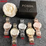 American women's elegant quartz watch Geneva watch alloy strap small three-eye six-pin decorative watch - Image 4