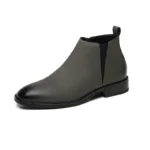 Men's boots new style Chelsea boots versatile side zipper men's shoes versatile fashion European and American men's short boots ankle boots - Image 5