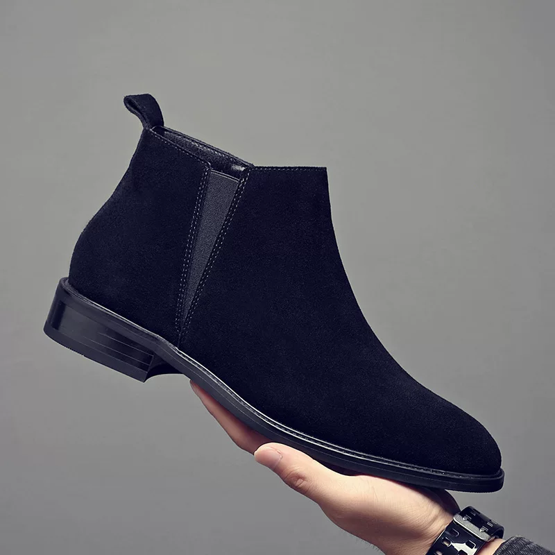 Men's boots new style Chelsea boots versatile side zipper men's shoes versatile fashion European and American men's short boots ankle boots 11 O1CN016DUO861LoyZpV7hkX 2217524061347 0 cib