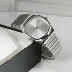 Simple Fashion Couple's Watch All-match Steel Quartz Bamboo Steel Band Watch for Young Men and Women - Image 3