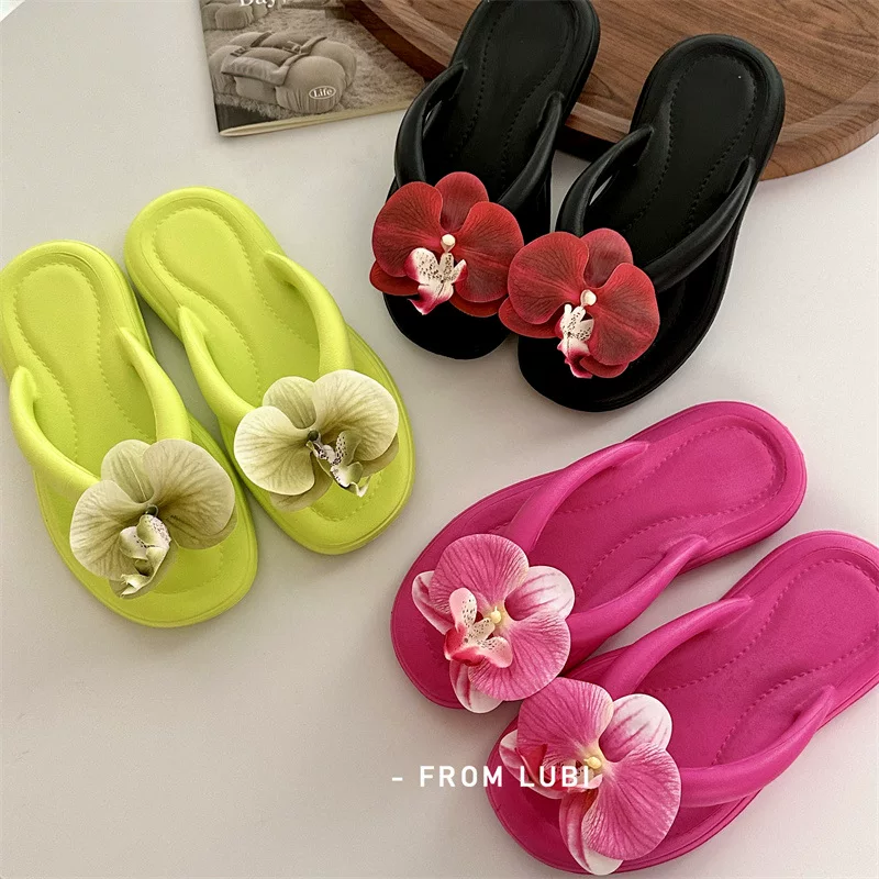 Influencer Picks Ins Phalaenopsis Flip-Flops Women's New Summer Fashion Flats Soft Bottom Beach Slippers 4 O1CN016zQ5o21z4KqsD0n1q 2216684996660 0 cib