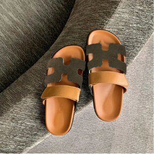 New Summer Cross-Border One-Line Velcro Sandals for Women Casual Flats-Soled Trbottomy Slippers for Women Export Large Size European 2 O1CN013fSCYh25HyEedcFYY_!!2216