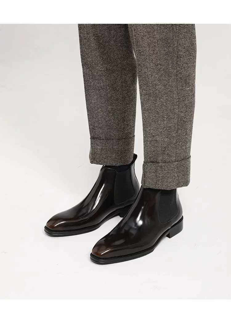 Men's Mid-Top British Style Martin Boots Spring and Autumn Men's Slip-On Work Shoes Square Toe Boots for Men 3 O1CN017MYNMP1LoyYTH5KSn 2217524061347 0 cib