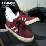 Universal Men's Board Shoes  Spring New Wine Red Sliding American Style Retro All-match Men's Shoes Comfortable Shoes for Men