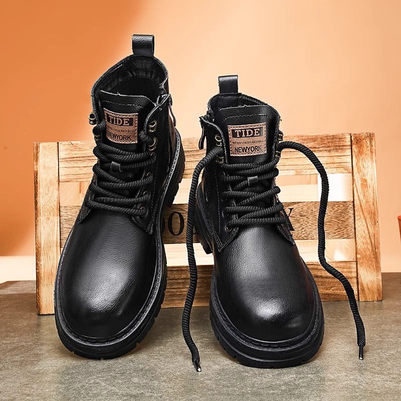 O1CN01DK8uQX2KBIlYEeysr_!!2217687349518-0-cib Men’s Casual Non-slip Wear-resistant High-top Martin Boots - Image 1