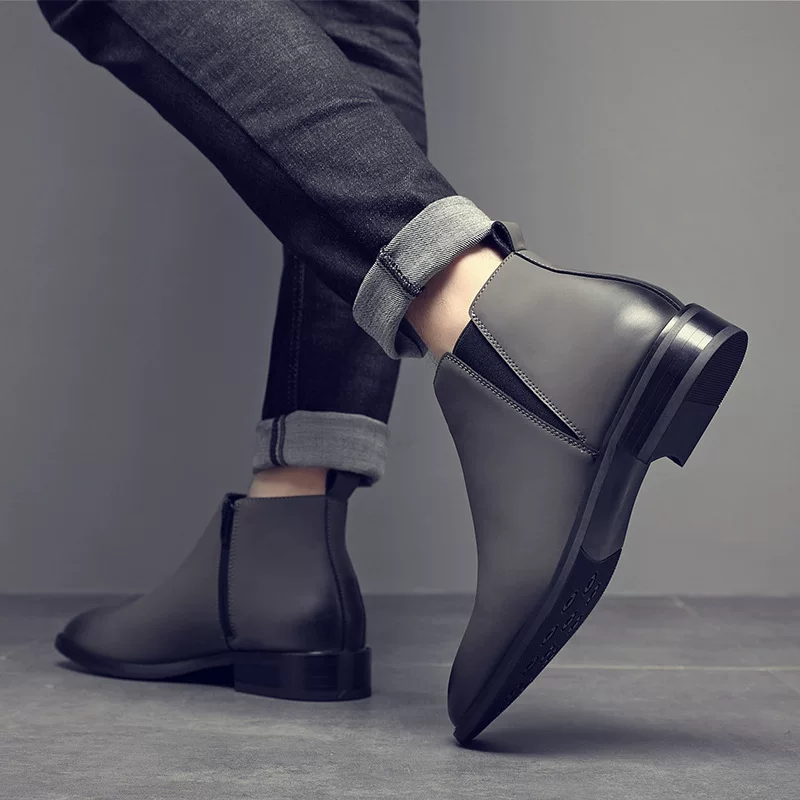 Men's boots new style Chelsea boots versatile side zipper men's shoes versatile fashion European and American men's short boots ankle boots 5 O1CN01Fc6yYp1LoyZoJPhjm 2217524061347 0 cib