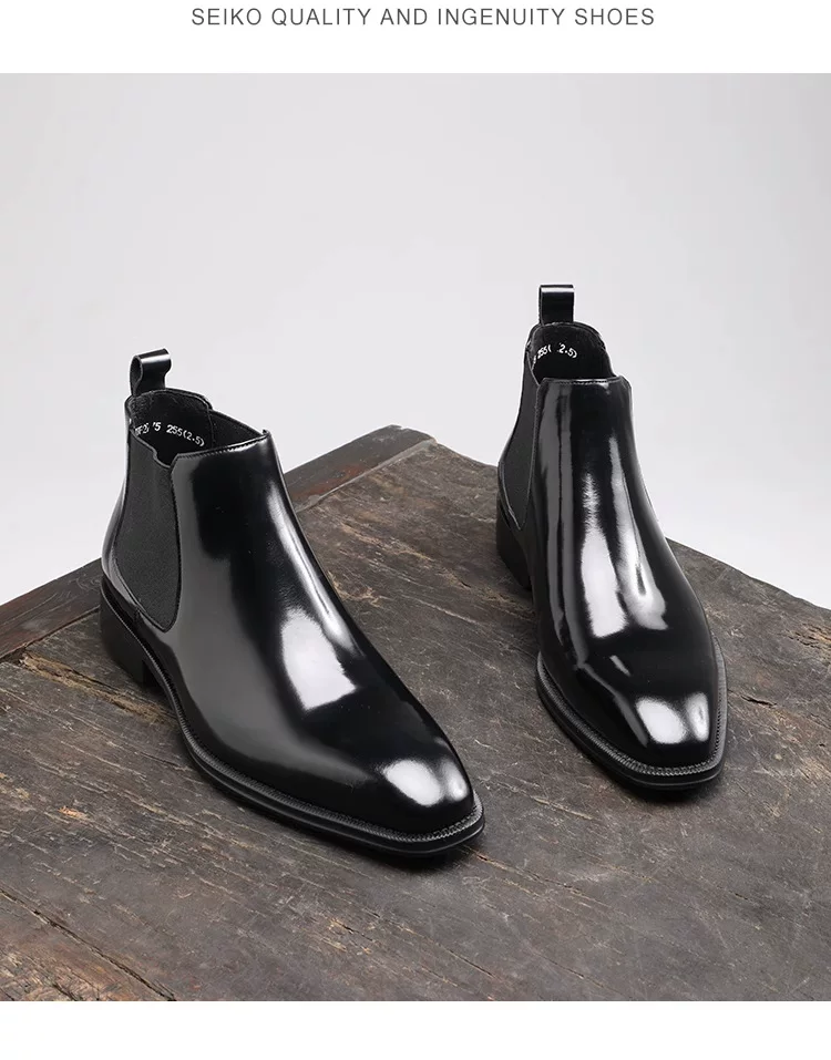 Men's Mid-Top British Style Martin Boots Spring and Autumn Men's Slip-On Work Shoes Square Toe Boots for Men 10 O1CN01GmRIC31LoyYQNIHti 2217524061347 0 cib