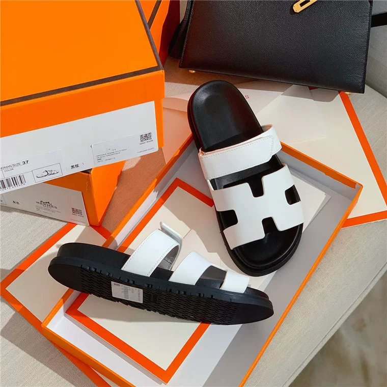 New Summer Cross-Border One-Line Velcro Sandals for Women Casual Flats-Soled Trbottomy Slippers for Women Export Large Size European 7 O1CN01L9yA7d25HyEjQObty 2216309597502 0 cib