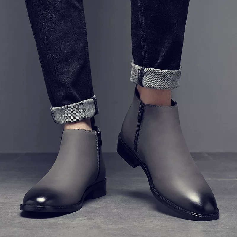 Men's boots new style Chelsea boots versatile side zipper men's shoes versatile fashion European and American men's short boots ankle boots 4 O1CN01O59INL1LoyZoc4qWC 2217524061347 0 cib