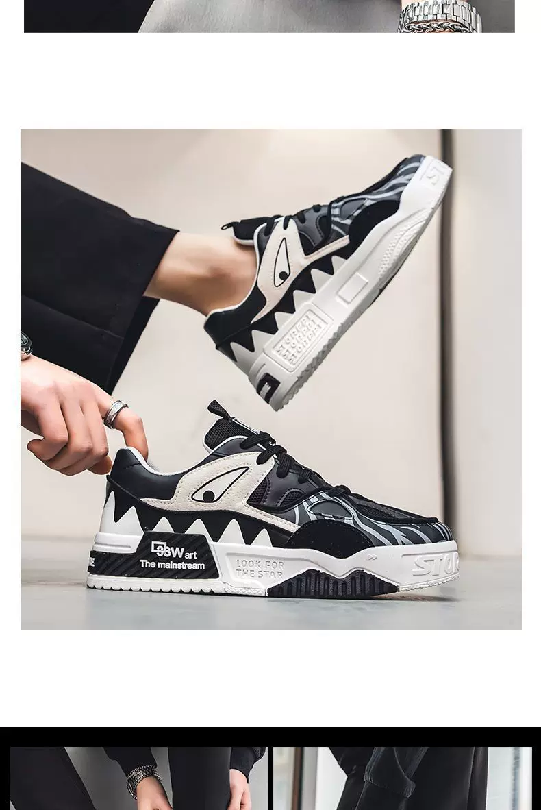 Trendy Brand Men's Shoes Summer Trendy All-match Sports Casual Board Shoes Niche Design Thick Bottom Teenager Trendy Shoes 15 O1CN01O7BpWk1fAw8iJa6JT 2216819813967 0 cib