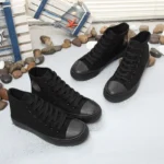High-top Canvas Shoes Spring New ins Trendy All-match Sneakers Low-top Breathable Casual Cloth Shoes for Men and Women White Shoes - Image 2