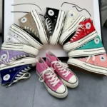 Thick-soled high-top wine red canvas shoes versatile retro new spring and summer casual platform bottom heightening shoes