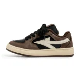 Autumn and Winter New Maillard Black Brown Men's Skateboard Shoes Retro Easiest for Match Men's Shoes Trbottomy Shoes Thick-Soled Bread Shoes - Image 5