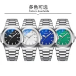 New Swiss Brand Fashion Business Men's Watch Foreign Trade Wholesale Luminous Waterproof Steel Band Quartz Watch - Image 4