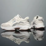 Men's shoes Spring Breathable new trendy all-match deodorant thin mesh sports casual white sneakers fashion shoes - Image 2