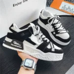 Autumn Men's Shoes New Trendy Versatile Casual Sports Shoes Men's Original Niche Thick-Soled Panda Shoes Men's - Image 3