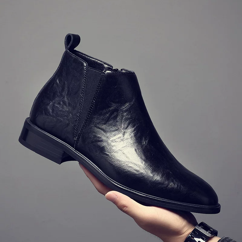 Men's boots new style Chelsea boots versatile side zipper men's shoes versatile fashion European and American men's short boots ankle boots 21 O1CN01cfdqkr1LoyZpVBjJc 2217524061347 0 cib