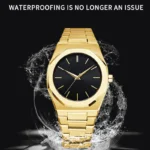 Popular Men's Watch Waterproof Quartz New Butterfly Double Snap Ultra-Thin Watch Fashionable Luminous Thin Model - Image 4