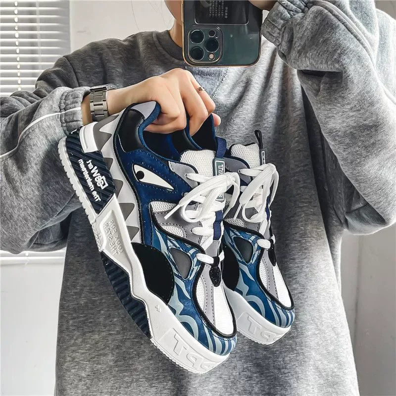 O1CN01heZbZh1fAw8nAt51N_2216819813967-0-cib.webp Trendy Brand Men's Shoes Summer Trendy All-match Sports Casual Board Shoes Niche Design Thick Bottom Teenager Trendy Shoes - Image 1