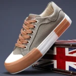 New Summer Men's Shoes Korean Style Versatile Fashion Trbottomyy Casual Men's Canvas Shoes Flats Low-Cut Sneakers for Men - Image 2