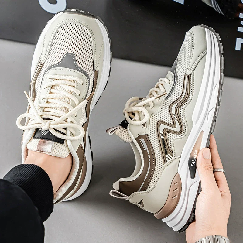O1CN01nq4NHg1fAwG0iINLu_2216819813967-0-cib.webp Men's Shoes Summer New Breathable Sandals Trendy Versatile Youth Hollow Mesh Shoes Casual Soft Sole Non-Slip Running Shoes - Image 1