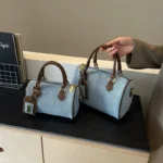 Denim Pillow Bag Women's Retro New Fashion Handbag Casual Easiest for Match Commuting Shoulder Crossbody Bag - Image 4