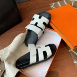 Summer New Slippers Women's Foreign Trade plus size All-match Thick Bottom One-word Velcro Solid Color European and American Casual Sandals Women