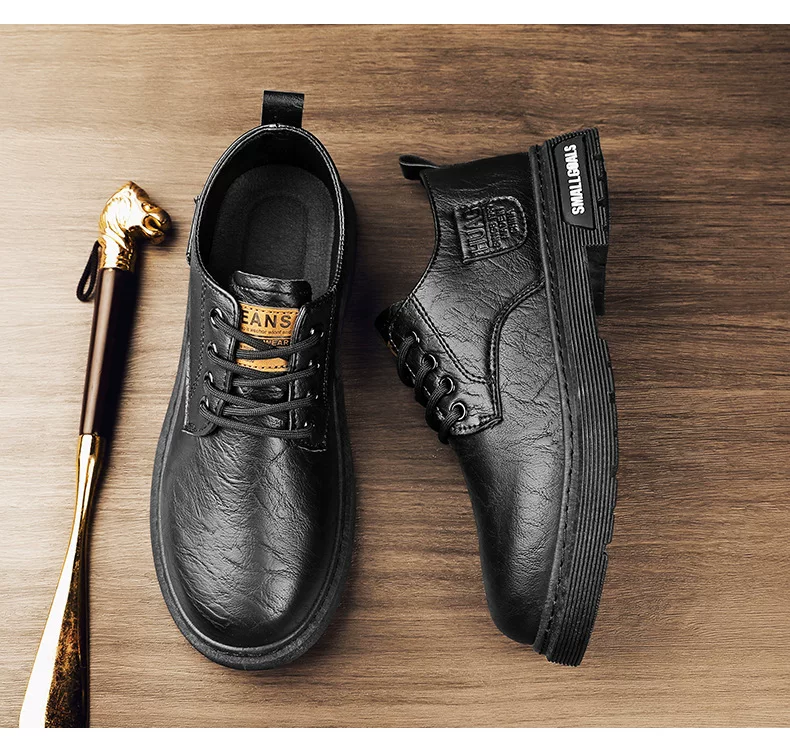 Men's Leather Shoes Autumn and Winter New Frock British Style Casual Business Small Leather Shoes Retro Low-top Big-head Martin Boots 18 O1CN01rnPmFf1vHq0ChxXUn 2217917426148 0 cib
