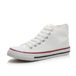 High-top Canvas Shoes Spring New ins Trendy All-match Sneakers Low-top Breathable Casual Cloth Shoes for Men and Women White Shoes - Image 5