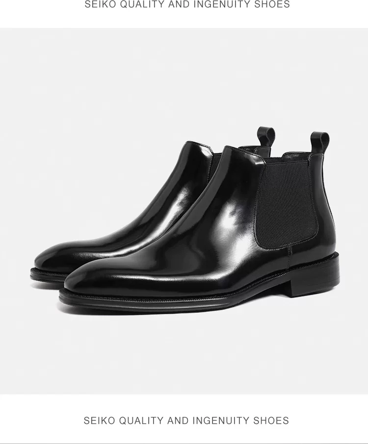 Men's Mid-Top British Style Martin Boots Spring and Autumn Men's Slip-On Work Shoes Square Toe Boots for Men 8 O1CN01zZfTUF1LoyYQNGkHk 2217524061347 0 cib