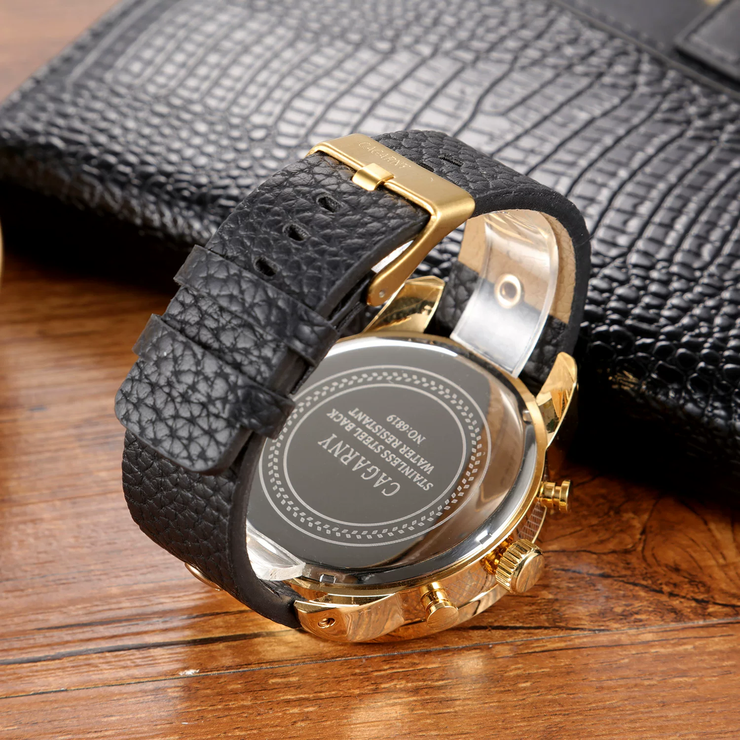 CAGARNY new watch men's watch large dial quartz watch calendar belt men's watch 8 undefined