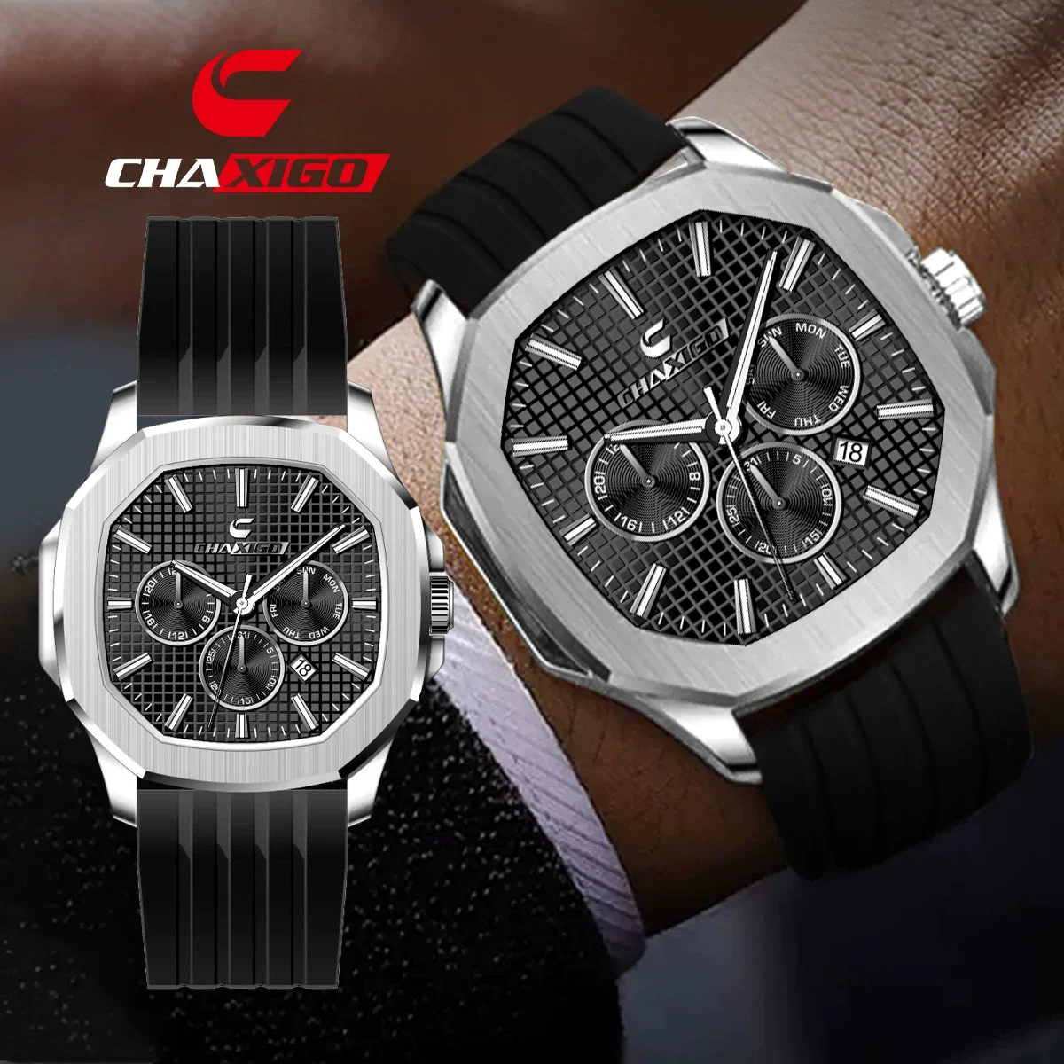 O1CN01AHRDPu1vzLgXeUtOn_2058296243-0-cib.webp Kassig men's watch wholesale source factory wholesale cross-border foreign trade waterproof watch belt calendar fine steel quartz watch - Image 1