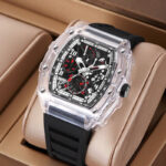 ZIDO Brand Casual Fashion Sports Automatic Quartz Hollow Luminous Waterproof Barrel 1702 Men's Watch - Image 2