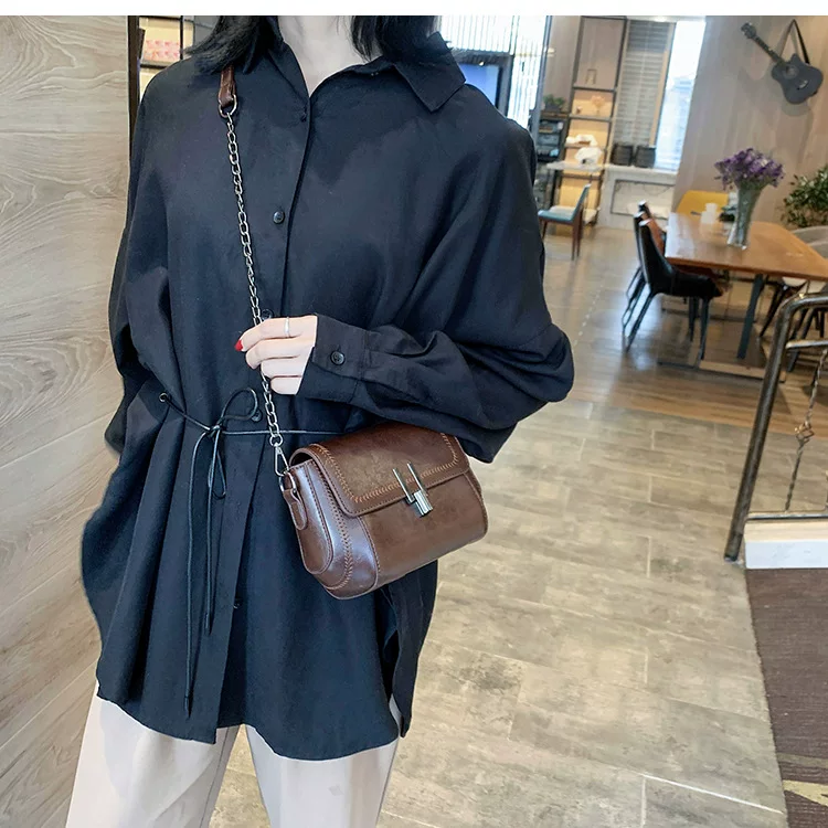 Ins Super Popular Retro Bag Small Bag Women's New Fashionable Korean Style All-match Texturized Crossbody Bag Fashionable Small Square Bag 15 O1CN01Dt3lyM2IGDjJCSArX 2209978749258 0 cib