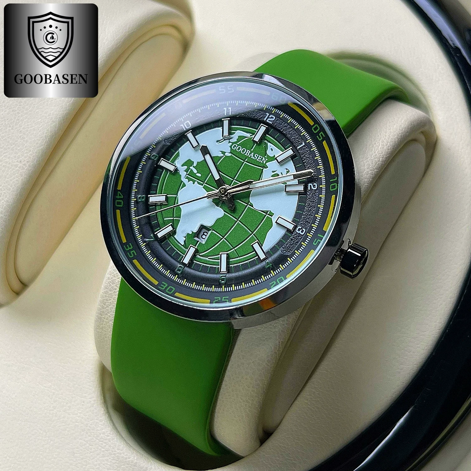 O1CN01ECqPnb1nA2Ilcc7wK_2216237765048-0-cib.webp Guberson Earth Men's Watch Waterproof Luminous Quartz Watch Live Broadcast Export Hot Item - Image 1