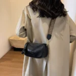 This Year's Popular Small Bags for Women Spring Versatile  New Fashion Wide Shoulder Crossbody Bag Retro Pillow Bag - Image 4