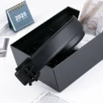 New Hot-Selling Classic Belt Men's High-End Popular Casual Versatile Trouser Belt Smooth Buckle Business Tb Belt - Image 4
