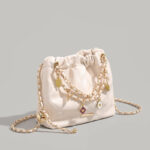 Ur Diamond Chain Bucket Bag for Women New Commuter Armpit Bag Accessible Luxury Single Shoulder Crossbody Bag Small Square Bag - Image 3