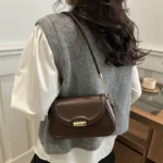 High-end French Style Fashionable Design Underarm Shoulder Bag Women's New All-match Retro Retro Shoulder Bag - Image 3