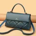 Bag women's bag new middle-aged ladies handbag  atmosphere messenger bag women's trend shoulder bag a generation of hair - Image 4