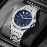 MEGIR new men's classic business steel band watch wholesale waterproof luminous calendar watch