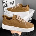 White Canvas Men's Shoes New Summer Breathable All-match Casual Board Shoes Student Platform Sports Black Cloth Shoes Trendy Shoes - Image 2