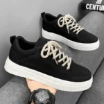 White Canvas Men's Shoes New Summer Breathable All-match Casual Board Shoes Student Platform Sports Black Cloth Shoes Trendy Shoes