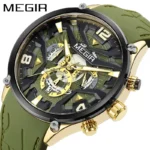 MEGIR new men's silicone strap multi-functional creative dial fashion sports watch wholesale wrist watch - Image 4