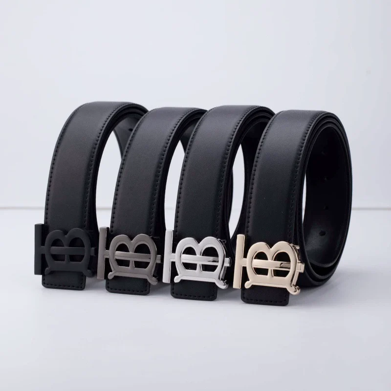 O1CN01UoP6Xc22hDKZCh36F_2219492947151-0-cib.webp New Hot-Selling Classic Belt Men's High-End Popular Casual Versatile Trouser Belt Smooth Buckle Business Tb Belt - Image 1