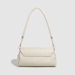 Lasagna White Qiao Shoulder Bag Women's New Fashion Glacier White Underarm Bag All-match Commuter Crossbody Bag for Women - Image 2