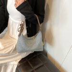 Niche Design Denim Armpit Bag for Women New Trendy Fashion Versatile One-Shoulder High-End Satchel Bucket Bag - Image 3