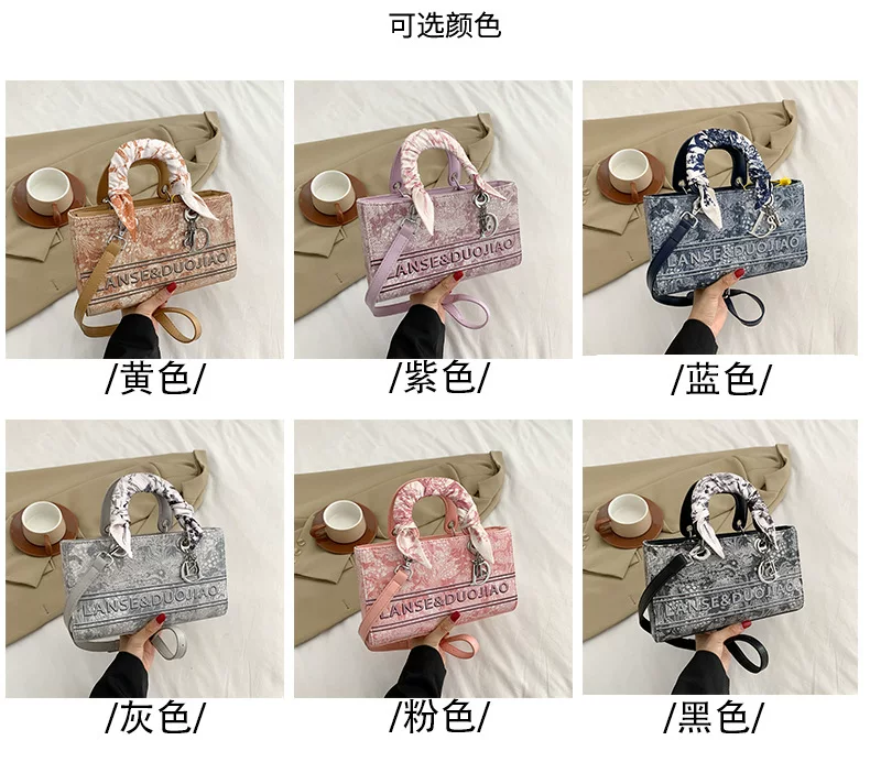 Cross-border high-looking handbag for women new popular niche design Diana bag embroidered shoulder messenger bag 3 undefined